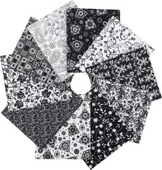 25 Options 100% Cotton Quilting Fabric Bundles 10Pcs Fat Quarters 18”X21”
