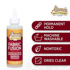 Versatile 4 oz Fabric Fusion Adhesive – Permanent Bond, Nontoxic and Washable