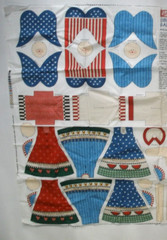 Daisy Kingdom USA Liberty Angel Garland Cut Sew Stuff Holiday Fabric Panel