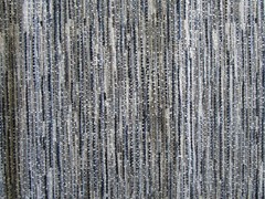 Decorators Upholstery Fabric Metaphores Blues Black Grey Ivory Striated 7.88Yd