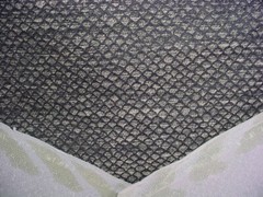 1Y Holly Hunt 1137 Secret Passage Jet Black Birch Diamond Upholstery Fabric