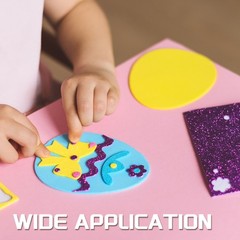 50Pcs Adhesive Felt Circles 1.5″ Round Non-Woven Felt Stickers White]
