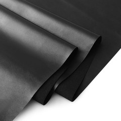 KUUP Smooth PU Faux Leather Fabric Sheets, 1 Yard 54″ X 36″, 0.8Mm Thick | Black