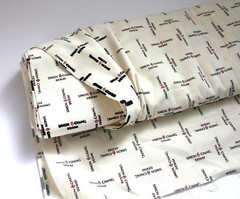 RARE Simon Chang Denim Fabric YARDAGE 6 Yards Designer 60″ x 284″ Cream Material