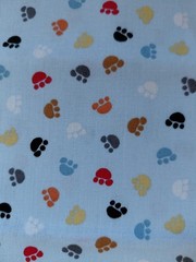 5 fat quarters dog prints cotton for quilting, pet accessories, or DIY