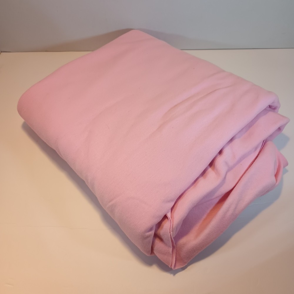 2.75 Yards Light Pink Solid Knit Fabric 60″ wide Cotton Blend 2-Way Stretch