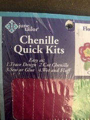June Tailor Chenille Quick Kits Flowers for Fun Complete Project Craft Kit NEW