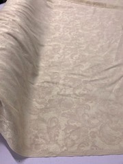BONE DAMASK COTTON POLYESTER FABRIC : 137cm WIDE – #BORDEAUX.