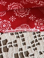 Vintage Marcus Brothers Handkerchief Cotton Cheater Fabric Quilting Sewing