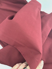 Vtg 4+Yd 44X146 Dark Solid Burgundy Wine Red Cotton FABRIC Quilting Sewing Cottn
