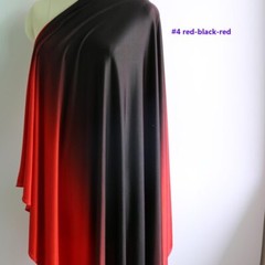1 Yard X 1.5 meter Ombre Spandex Fabric Dance Latin Dress Material Knit Stretch