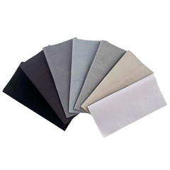 Gray Solid Cotton Fabric Charm Pack 5″ X 5″ Precut Quilt Squares, 42 Pcs (7 Shad