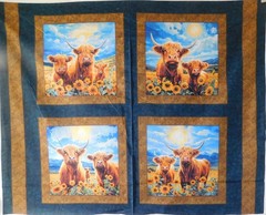 Sunny Highlands Fabric panel 100% cotton by Marshall Dry Goods
