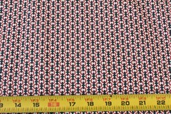 By 1/2 Yd, Red & Navy Print on Off-White, Moda, Sweetwater, “Boat House”, V402