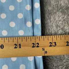 Waverly Blue White Polka Dot Quilting Fabric 4.25 Yards Cotton Sewing Yardage