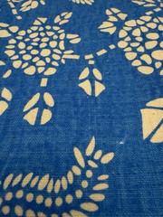 3 PCS Vintage Homespun Cotton Fabric Handwoven Stripe Textile Lot