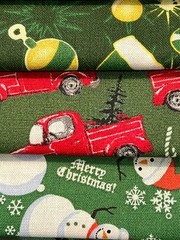 Quilting Fabric Lot – Christmas Holiday Winter, 10 Fat Quarters + 1 FREE!