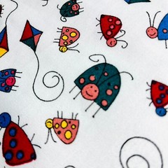 Summertime Fun Fabric Sun Kite Bug Extra-Wide BY THE YARD Kids Fabric 100%Cotton