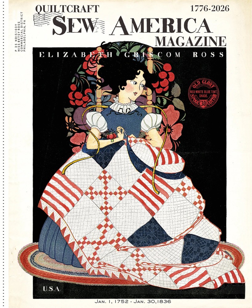 Sew America 35 1/2in x 43 1/2in Betsy Ross Panel J Wecker Frisch Riley Blake