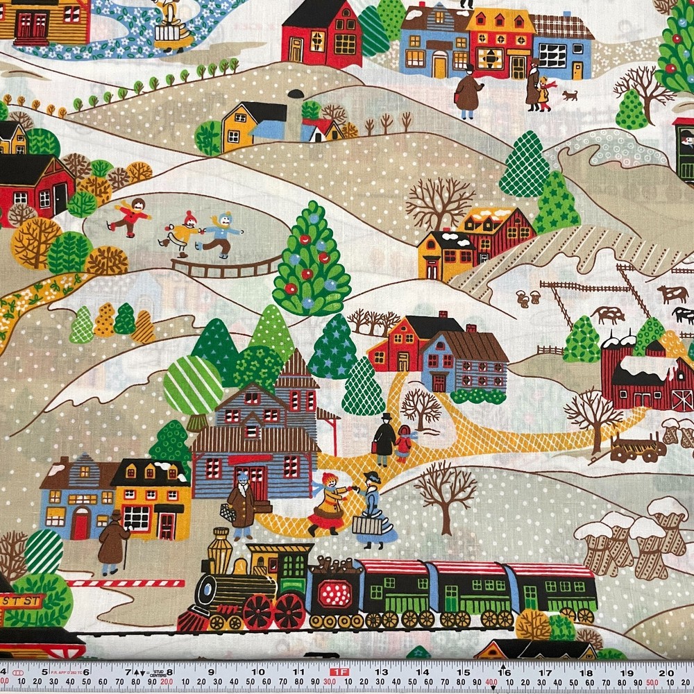 Vtg 1983 American Greetings Springs Industries Cotton Blend by the HALF YARD