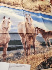 23×44 Panel KIT Quilt Wall Hanging Pillow Mustang horse Meadows 100 % cotton