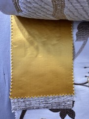 Kravet Couture fabric sample “Weaves / Modern Colors Vol. II” Saffron colorway