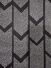 Cotton Canvas Fabric By The Yard Black And White Arrow Chevron