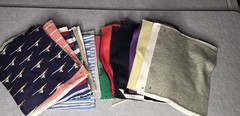Vintage Fabric Sample Swatch Lot Of 30 Sewing Craft Quilt Material Assort 8×6.5