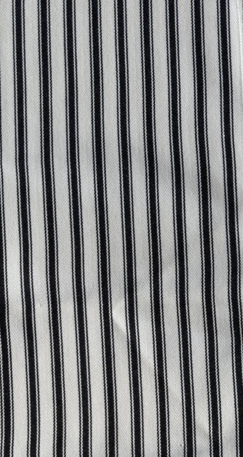 Ralph Lauren Little Bay Ticking Black Designer Fabric Remnant 24″x24″