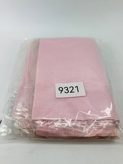 Lot of 13 New 100% Pure Silk Habotai Fabric Squares 27×27 Pink Hong Kong