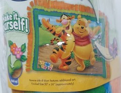 MAKE IT YOURSELF FLEECE THROW KIT – WINNIE THE POOH – 36 X 60 – VINTAGE 2007-NEW