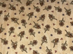 By 1/2 Yd “Seeds of Faith” Flowers Hearts Stars Cotton Fabric by Henry Glass