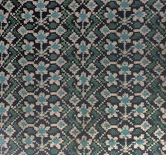 CAROLINA IRVING CURTAIN FABRIC “ALMATY – TEAL” 2.2 METRES – Cotton Velvet