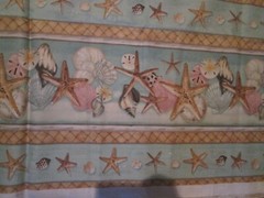 Cotton Fabric by Wilmington Prints -Tranquil Moments -Sea Shells, Star Fish 1.5