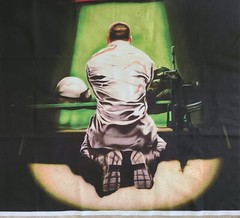 Digitally Printed Praying Solider USA Fabric Panel 44″L X 34.5″W By Four Seasons
