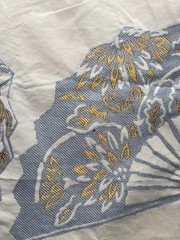 GP&J Baker Fans Silver Fox Fabric Remnant 24″x24″ with Rivet