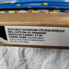 Jersey Knit , Fabric Multi Skateboard.