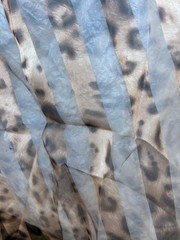 Black & Brown color animal print soft chiffon Fabric By the Yard 54″