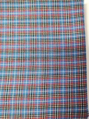 Red Blue White Green Yellow Plaid Woven Cotton Quilting Sewing Fabric 46″ X 2yds