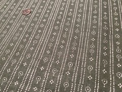 1.75YD PARKER & JULES Birdlip Hunter Colorway 100% Oyster Linen Fabric Belgium