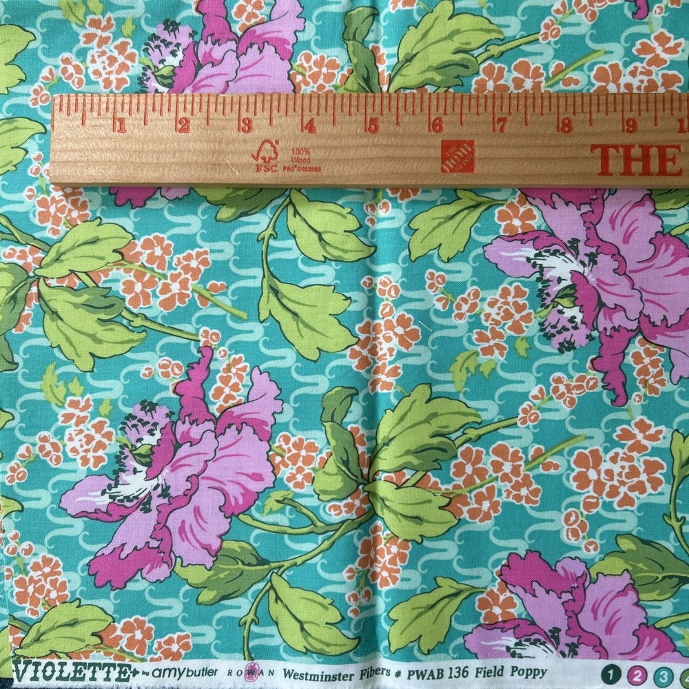 VIOLETTE by Amy Butler Rowan Westminster Fibers Field Poppy .5 Yd Cut