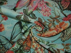 Curtain Upholstery Tapestry Fabric “Butterflies In The Sky” Cushion Chair Pads