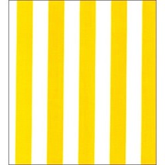 Stripe Yellow Oilcloth Fabric By The Roll (12 Yards)