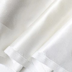 26MM Natural Silk Satin Material Silk Cotton Charmeuse Bridal Fabric Ivory White