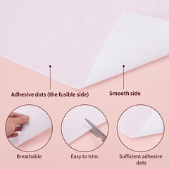 Light Weight 12″X 30 Yards Fusible Interfacing for Sewing,Iron-On Non-Woven