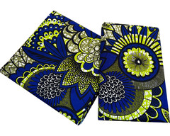 Polyester High Quality Design – Lime Green Olive White Navy Royal Cream