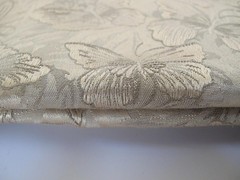 Metallic Gold Brocade Fabric w Butterflies 2 Pieces 1.8 yards 54″ wide + 23 x 78