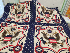 36×45 panel 100% cotton E Pluribus Unum Fabric Patriotic American Eagle Liberty