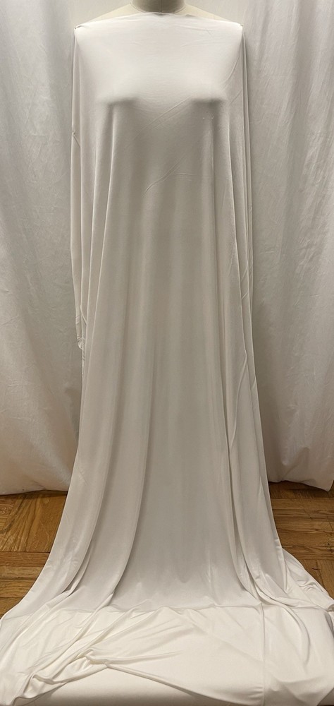 Luxurious Silk Rayon Knit Blend Natural White Color Fabric By the Yard 60″ Wide