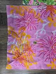 Lilly Pulitzer Lee Jofa Urchin Bimini Fabric Remnant Samples Linen Polyester